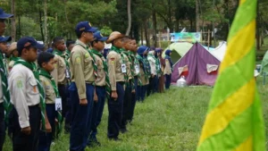 Di Tengah Hujan Deras, Pandu Hizbul Wathan Ditempa Mentalitasnya agar Siap Lanjutkan Perjuangan Muhammadiyah