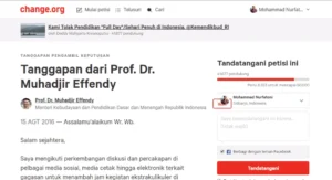 Inilah Tanggapan Mendikbud Muhadjir Effendy pada Petisi Tolak Pendidikan “Full Day” di Indonesia