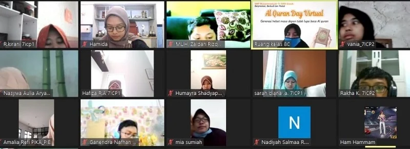 Siswa Spemdalas Ikuti Quran Day Virtual