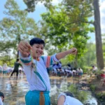 Siswa SD Mugeb Tanam Padi di Agrowisata Bhakti Alam Pasuruan