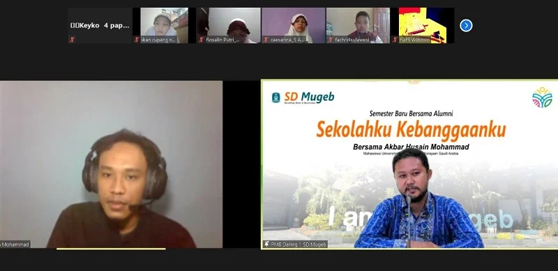 Siswa SD Mugeb Jalan-Jalan Virtual ke Kampus Madinah
