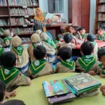Out Program Literasi SD Muwri ke Perpustakaan Kecamatan