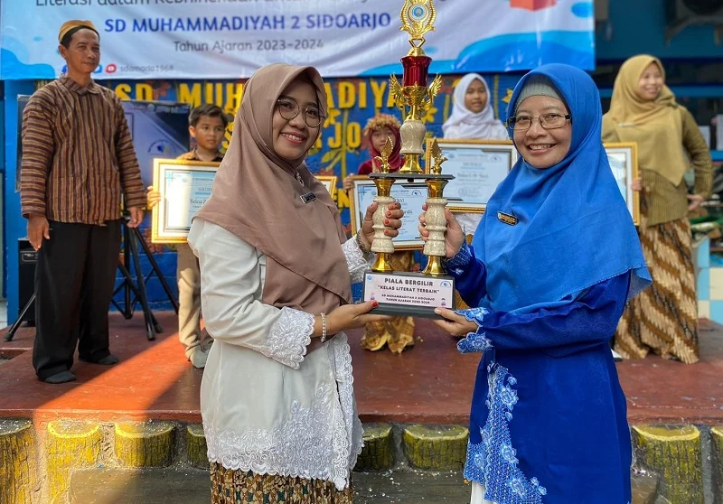 Gerakan Literasi, SDM 2 Sidoarjo Gelar Karya dan Nobar
