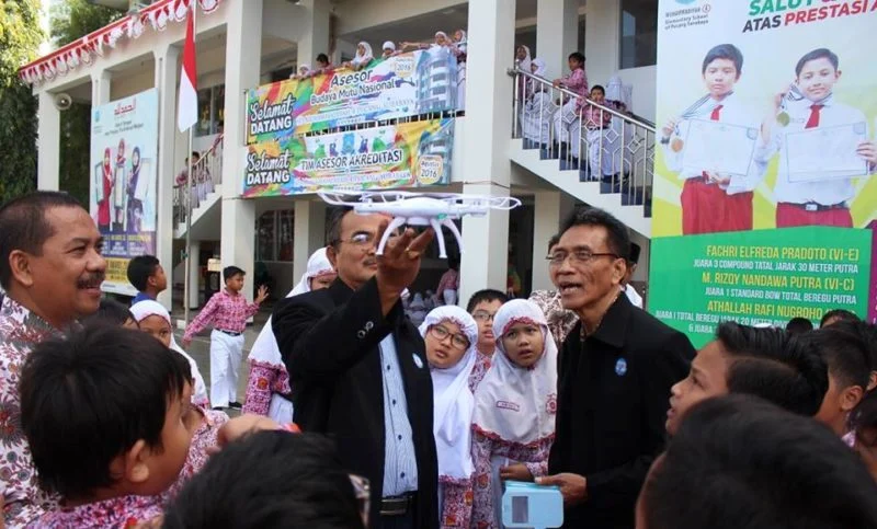 Panahan dan Puluhan Drone Karya Siswa SD Sambut Assesor