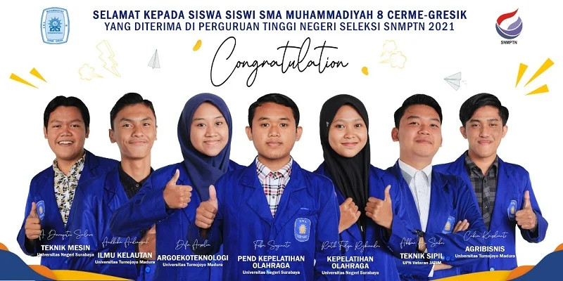 SMAM 8 Gresik Loloskan 7 Siswa Berprestasi di SMNPTN