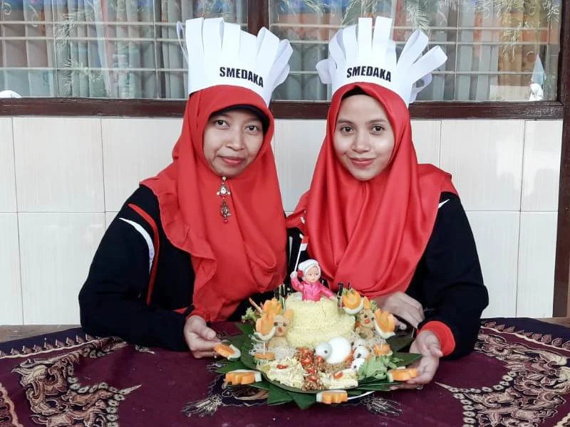 Demi Menghias Nasi Kuning, Berburu Ide Sampai Begadang dan Blusukan ke Pasar