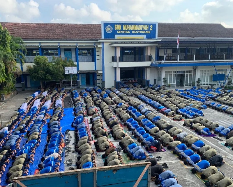 SMK Muda Genteng Gelar Shalat Istisqa