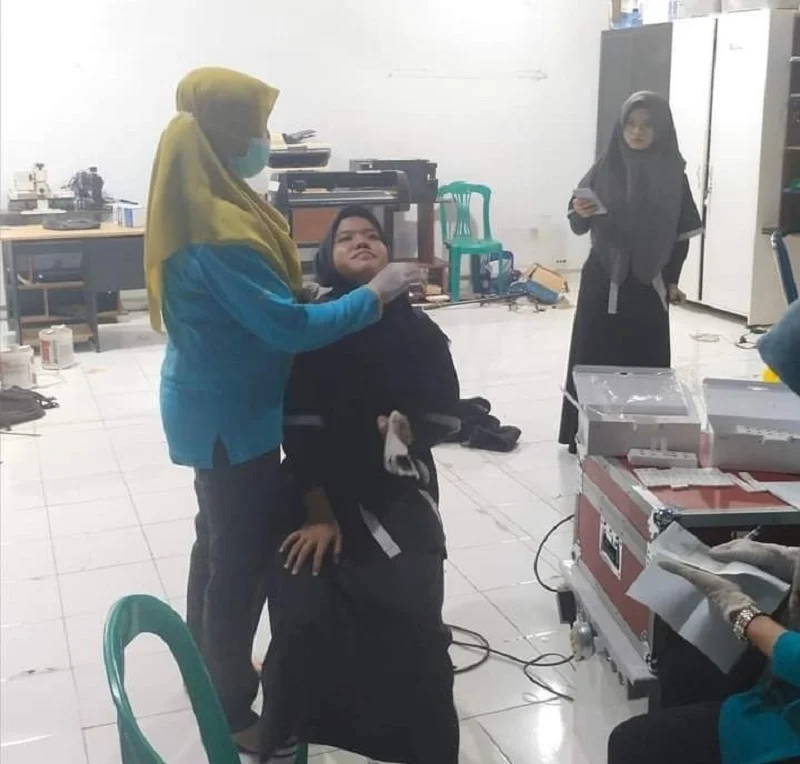 SMK Muhlibat Gelar Swab Antigen