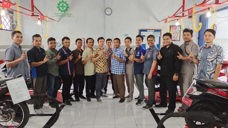 Laboratorium TBSM Honda SMK Muda Genteng Jadi Objek Pelatihan