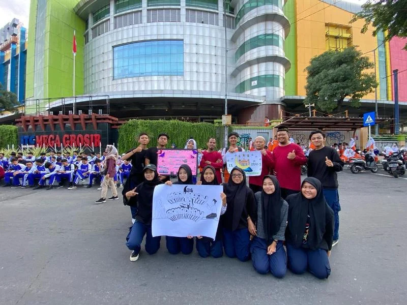 Sambut Ramadhan SMK Mudisa Gelar Jalan Sehat