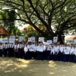 Aksi Bela Palestina, Siswa SMP Mulia Berorasi