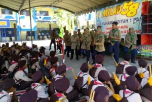 Semarak Milad, Kepala Diknas Janji Fasilitasi Kelengkapan Alat Gamelan SMP Mutu Panji