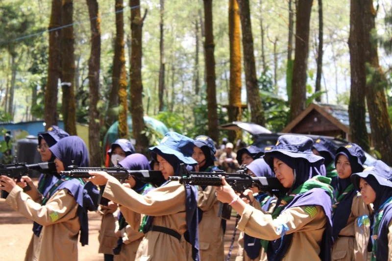 Bermain Perang di Outbound SMPM 7, seperti Palestina-Israel