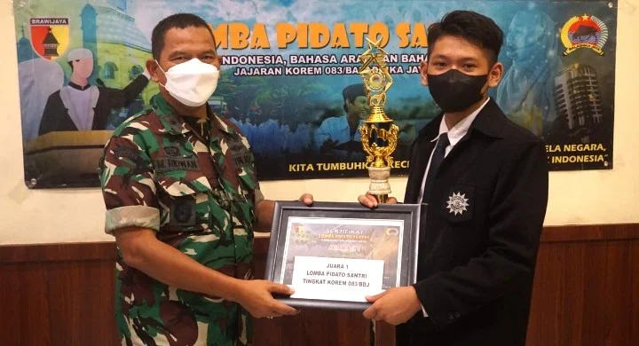 Santri SPEAM Rebut Juara I Lomba Pidato Korem