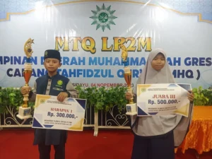 Santri Ponpes Ulul Albab Muhammadiyah Mojopetung Juara MTQ