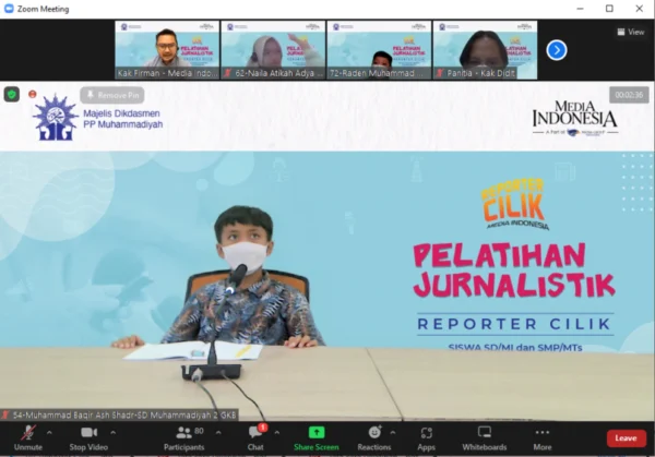 Siswa Berlian School Ikuti Pelatihan Reporter Cilik Media Indonesia