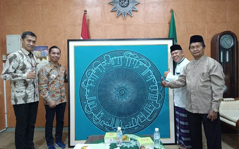 Lukisan Kaligrafi Syaiful Adnan Hiasi Kantor PP Muhammadiyah