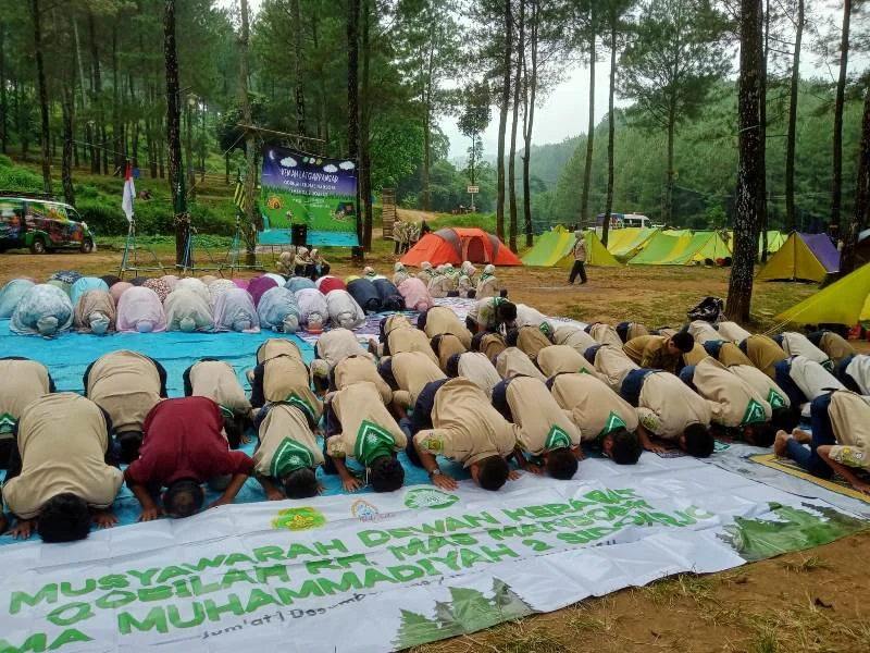Shalat Jamak Qashar dan Darurat Dipraktikkan di Pelatihan HW