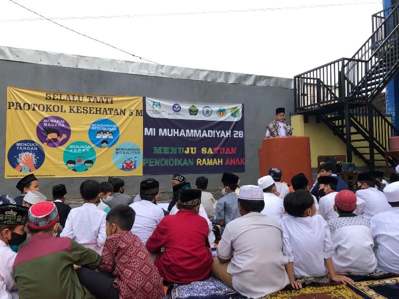 Murid MIM 28 Jadi Khotib Shalat Id