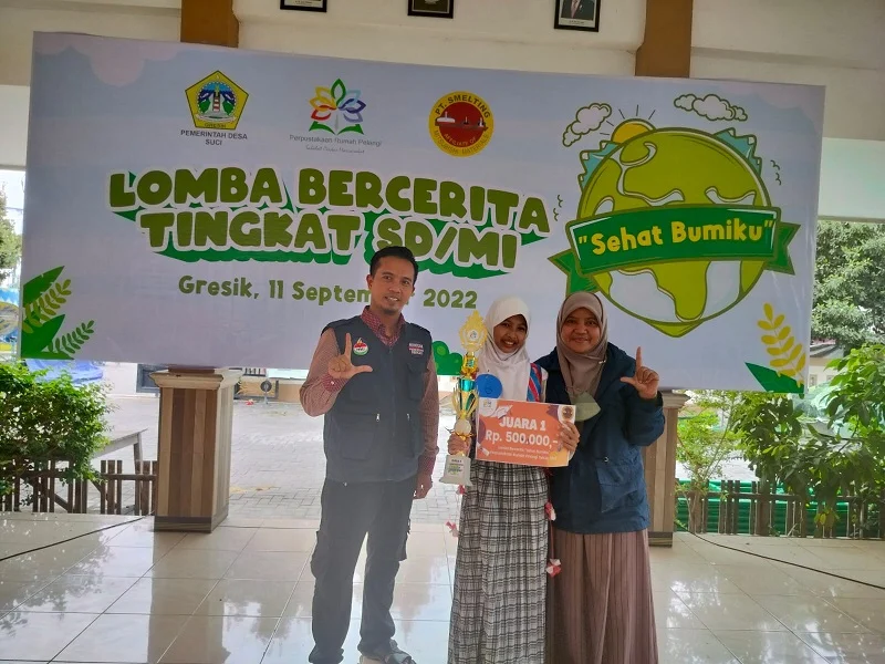Siswa Berlian School Juara I Lomba Bercerita Sehat Bumiku