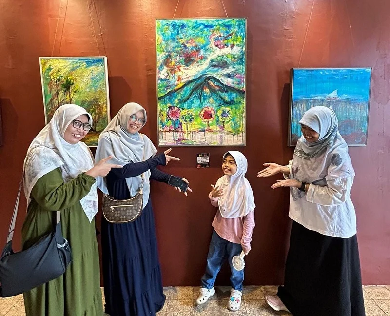 Lukisan Siswa SD Mudipat Mejeng di Event Internasional ArtJog