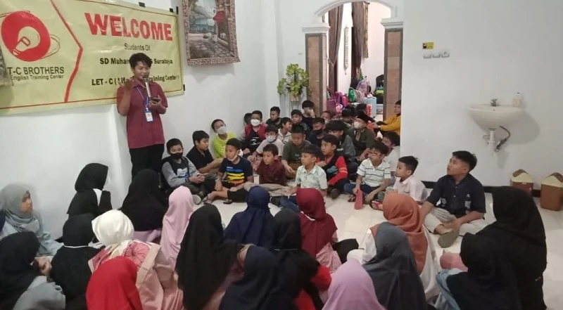 Siswa SD Musix Liburan di Kampung Inggris Pare
