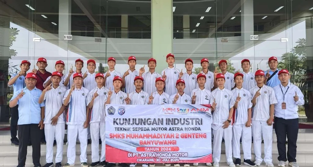 Siswa SMK Muda Genteng Kunjungan Industri ke PT AHM Cikarang Bekasi