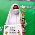 Siswi SMPM Jipat Raih Juara I Kaligrafi M2F-VIII 2022