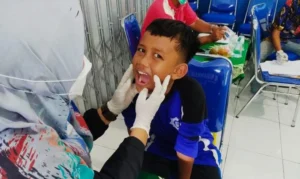 Ada Bonus Snack di Pemeriksaan Kesehatan Siswa Mimsix Sekapuk