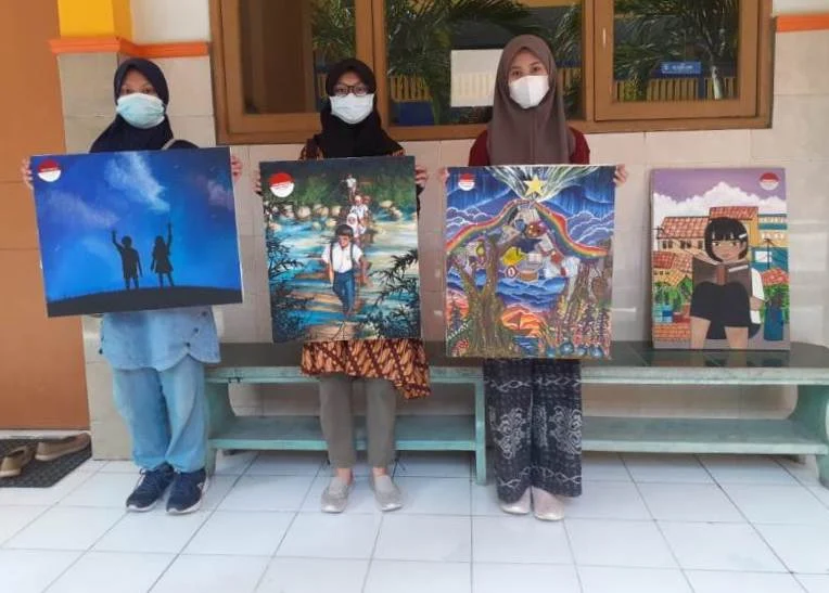4 Siswa Smamda Ikuti Lomba Lukis Erlangga