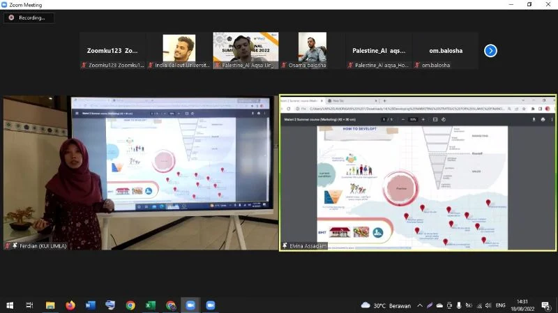 Kuliah Internasional Umla diikuti 5 Negara Asing