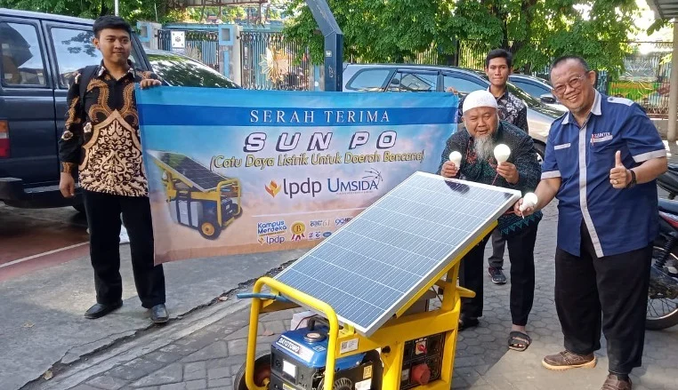 Sun Po Ciptaan Dosen Umsida Ini Pasok Listrik Daerah Bencana