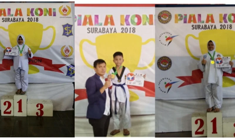 Tiga Siswa Sekolah Ini Raih Medali Emas Taekwondo Piala KONI