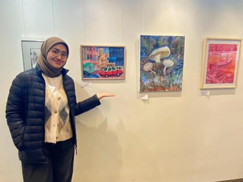 Tiga Lukisan Siswa Smamda Pameran di Finlandia