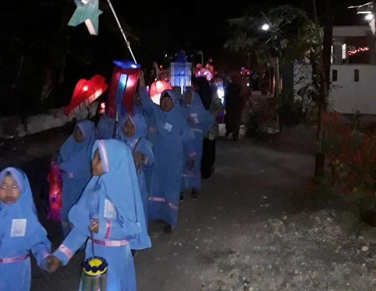 Kelap-Kelip Menghiasi Malam Takbiran di Cangaan