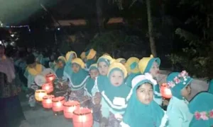 Malam Takbiran Solokuro Gegap Gempita Dipenuhi Lampion dan Jidor
