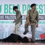 Aksi Nasional Bela Palestina di UMSurabaya, Ada Teatrikal dan Baca Puisi