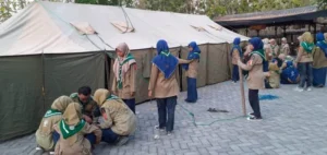 Tugas Pertama Diklat Dewan Sughli, Mendirikan Tenda Barak