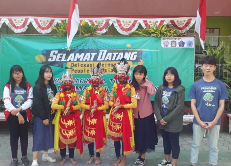 Tari Bapang Malangan Sambut Pelajar Taiwan, Ini Kata Mereka dengan Bahasa Terbata-Bata