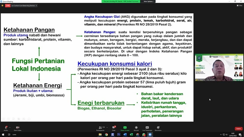 Ketahanan Pangan Fokus Utama Pembahasan Semartani UM Jember