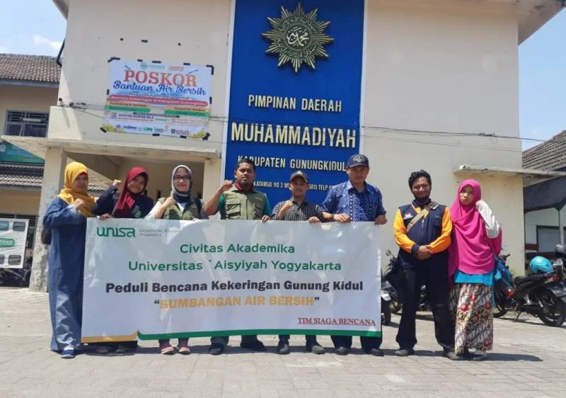 Tim Siaga Unisa Kirim Bantuan Air ke Gunungkidul 30 Truk Tangki