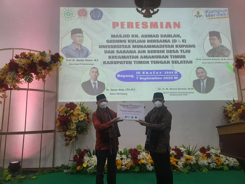 Ini Pesan Prof Haedar Nashir di Peresmian Air Bersih Uhamka