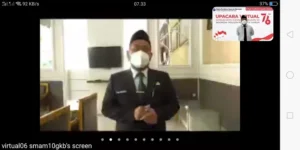 Pesan Bupati di Upacara Virtual  Mugeb School