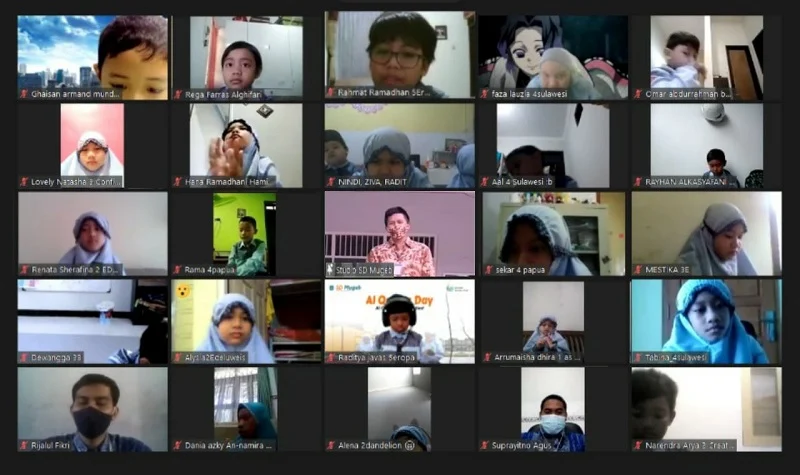 Upacara Virtual, Mugeb Ajak Siswa Tetap Semangat