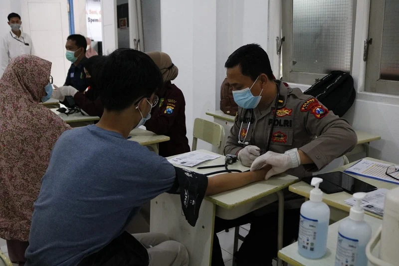 Spemdalas Gandeng Polres Gresik Adakan Vaksinasi Booster