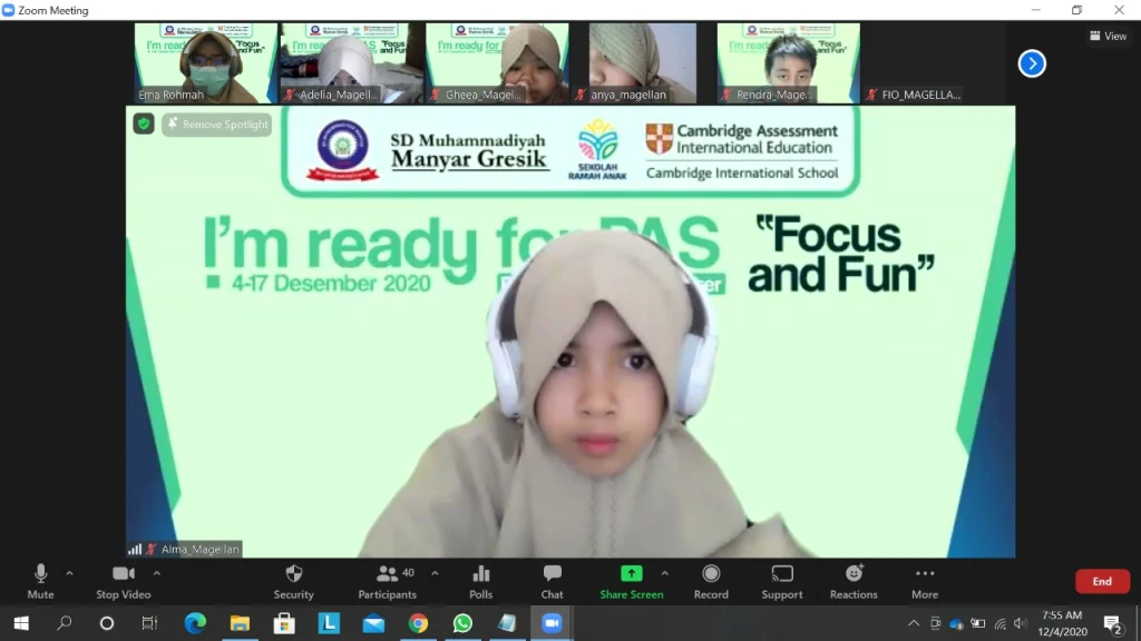 SDMM Pantau PAS Online lewat Zoom