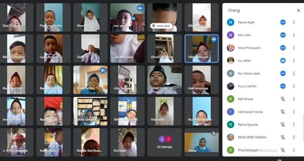 Lomba Kolaboratif Warnai Masta Daring SD Muwri