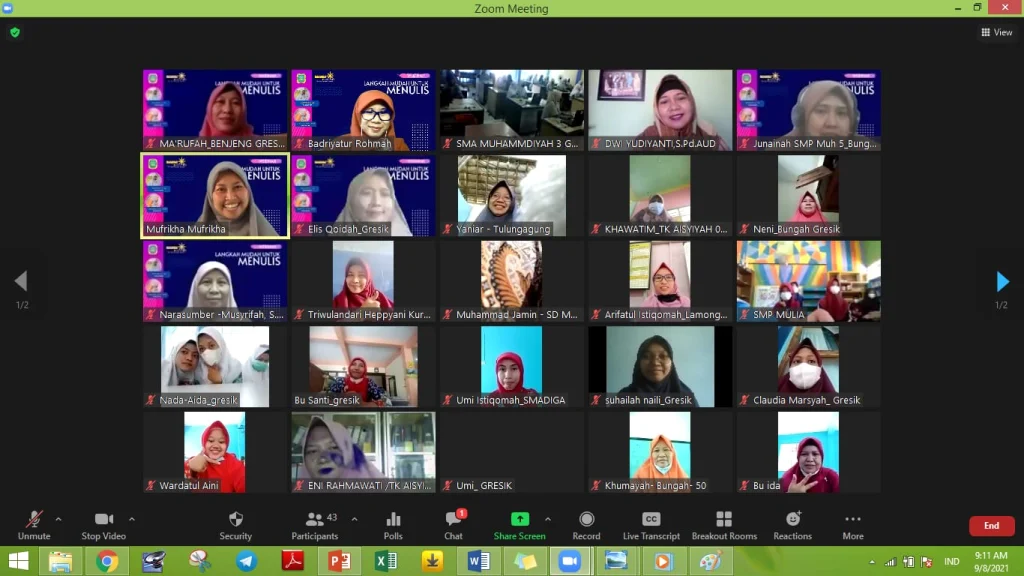 Lima Langkah Mudah Menulis di Webinar Smadiga