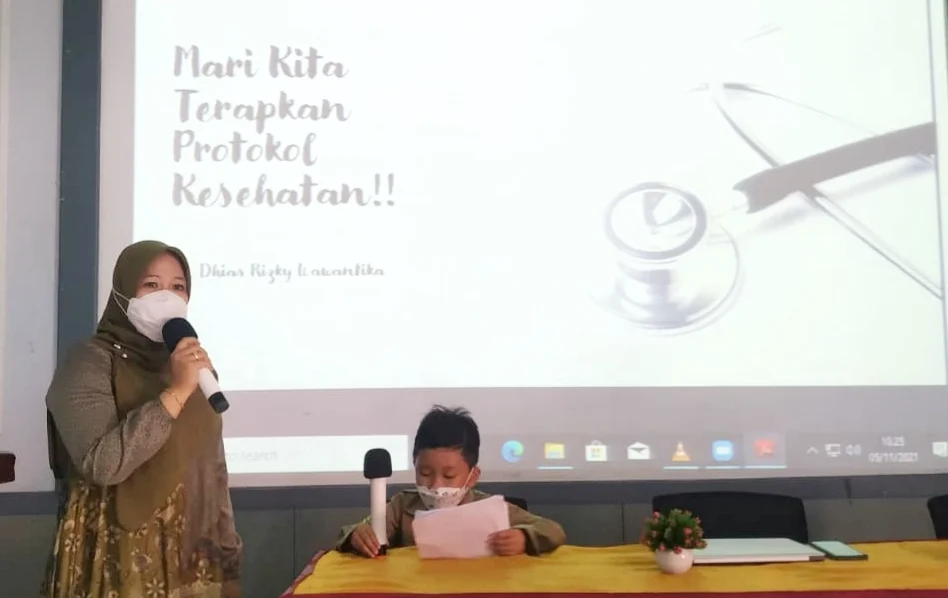 Orangtua Mengajar di SD Mugeb Bahas Pentingnya Prokes