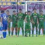 Diwarnai Bola Membentur Tiang Gawang, HWFC Rebut Satu Poin Lawan PSCS